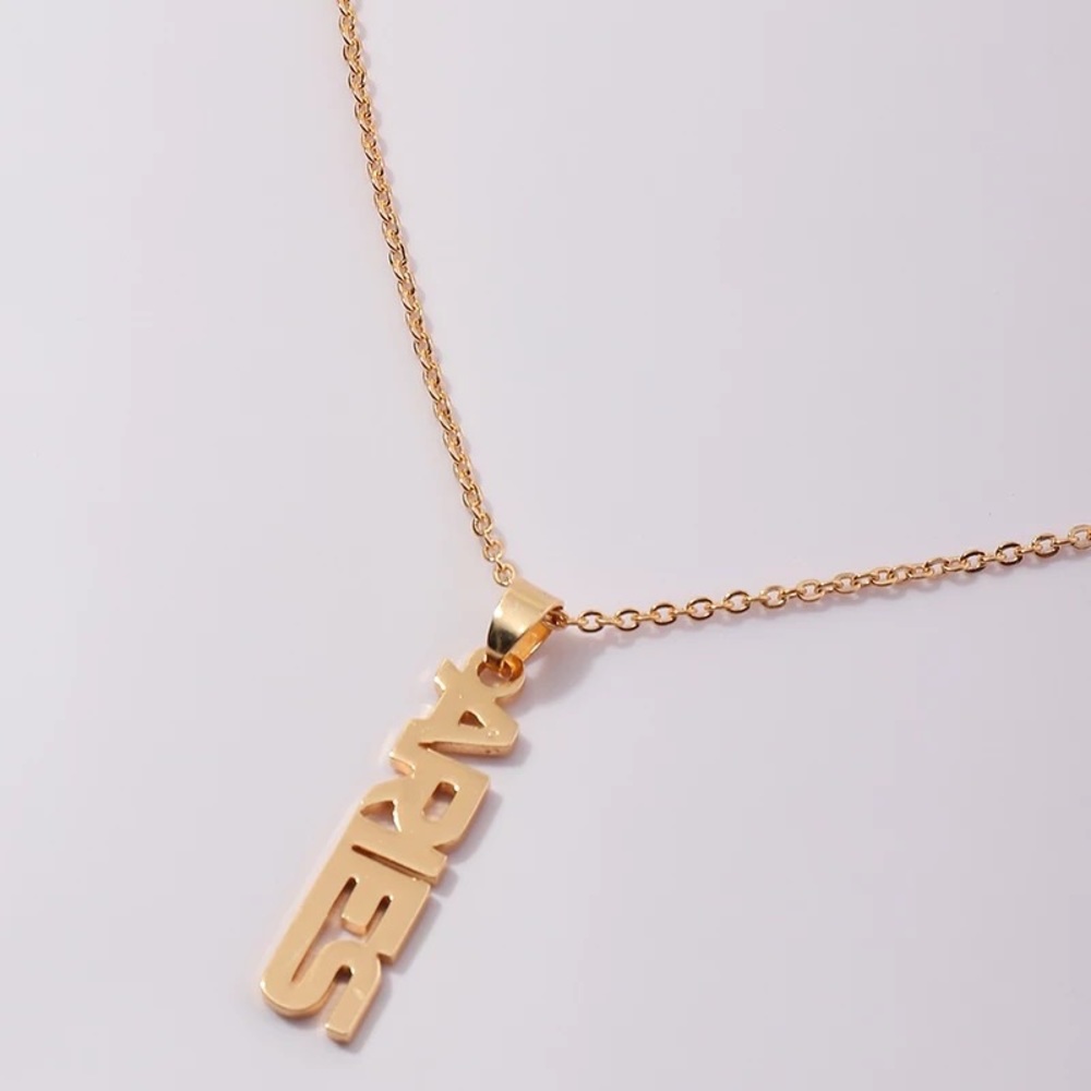 High quality zodiac name necklace